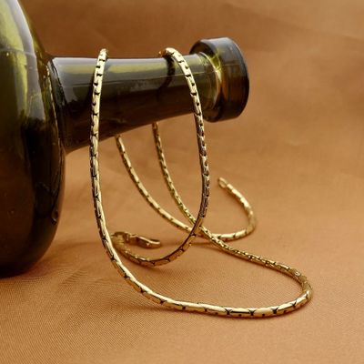 Afbeelding 2 van Gouden Cardano schakelcollier