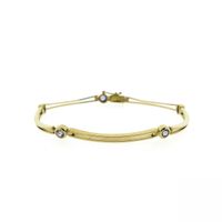 8 carat fantasy link bracelet with tanzanite