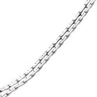 Image 10 of White Gold Cardano Link Bracelet with Sapphire & Diamonds