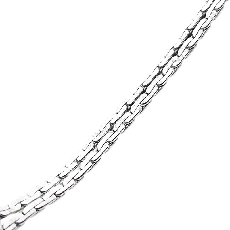 Image 10 of White Gold Cardano Link Bracelet with Sapphire & Diamonds
