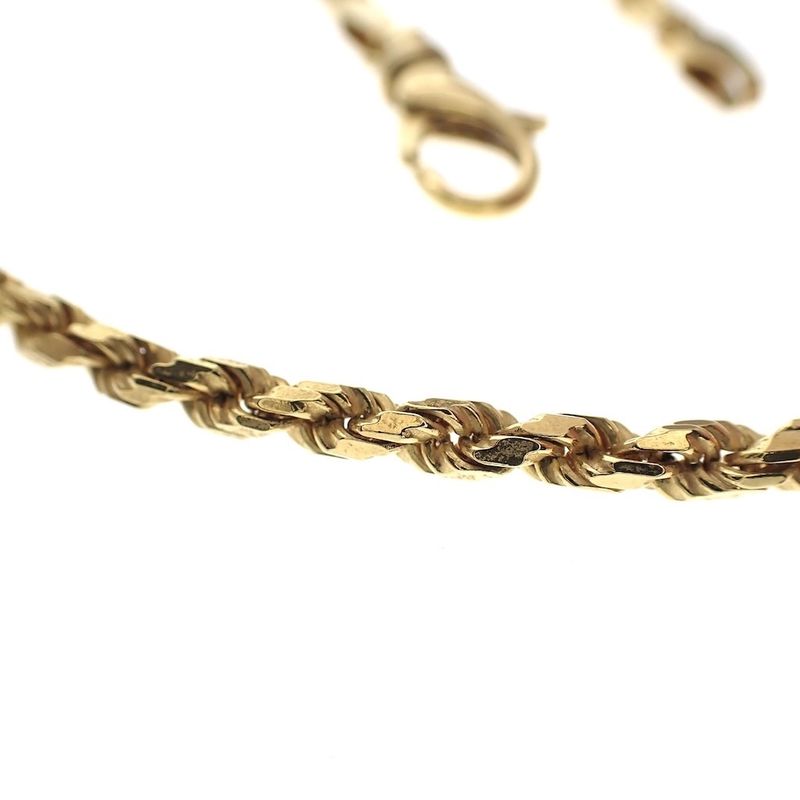 Image 3 of Gold twisted link chain | 46 cm