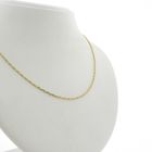 Image 5 of Gold thin anchor link chain | 40 cm