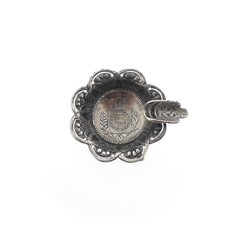Image 1 of Silver ashtray made of a coin, circa early 20th century