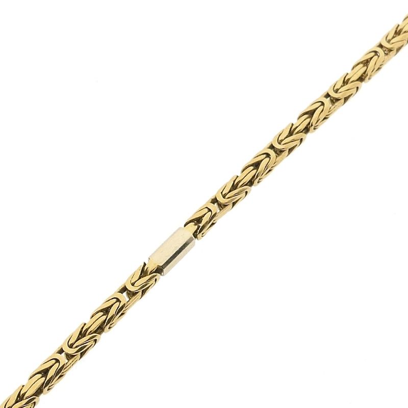 Image 8 of Two-tone gold square king chain