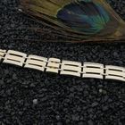 Image 2 of Bicolor gold fantasy link bracelet.