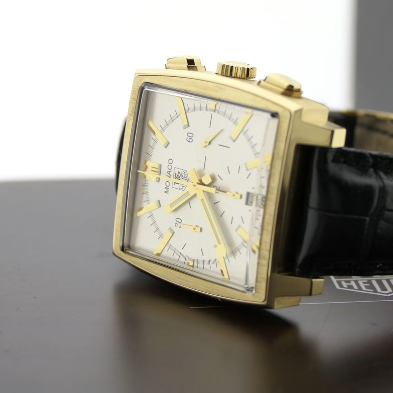 Image 18 of TAG Heuer Monaco CW5140; 18k gold chronograph men's watch