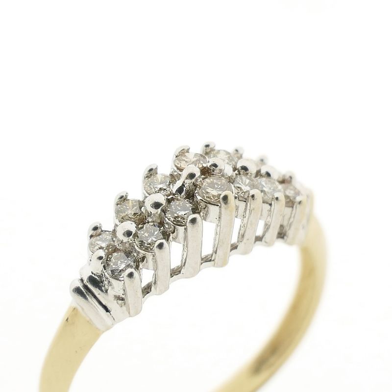 Image 3 of Gold ring pavé set with diamonds | 0.56 ct.