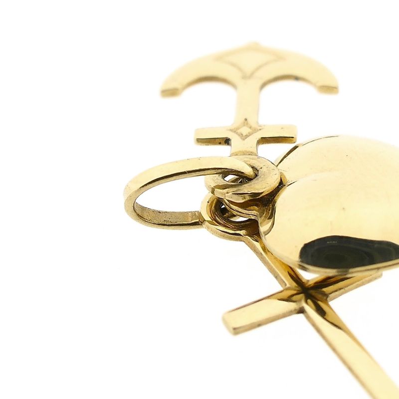 Image 4 of Gold Faith, Hope, Love Pendant