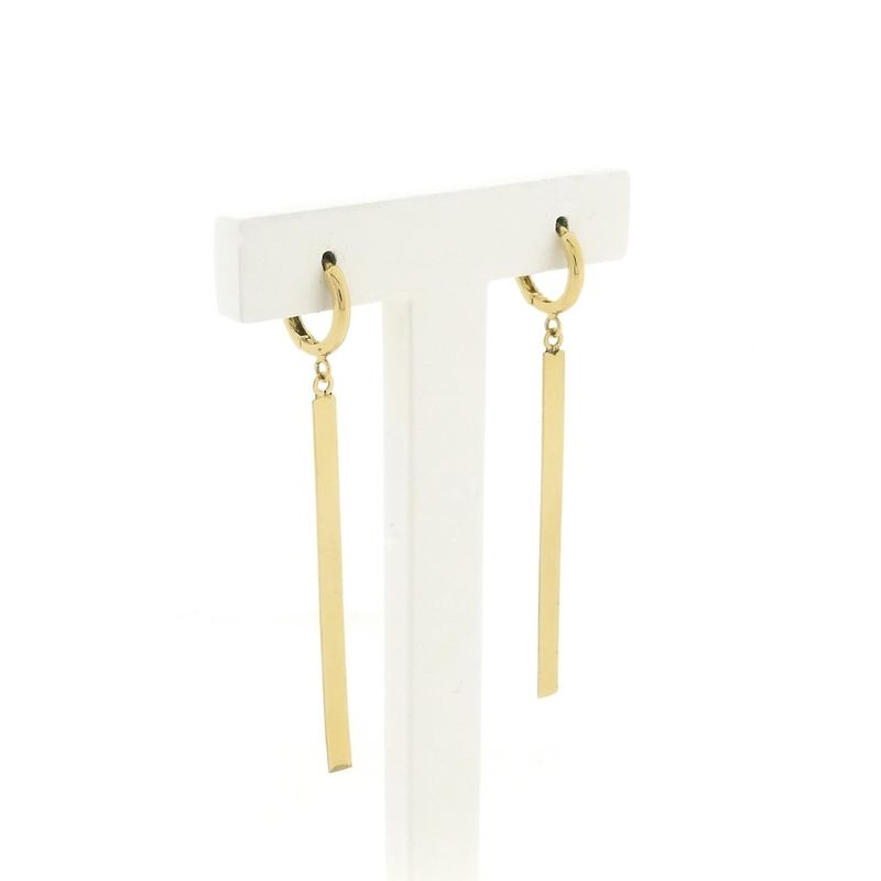 Image 3 of Gold long earrings