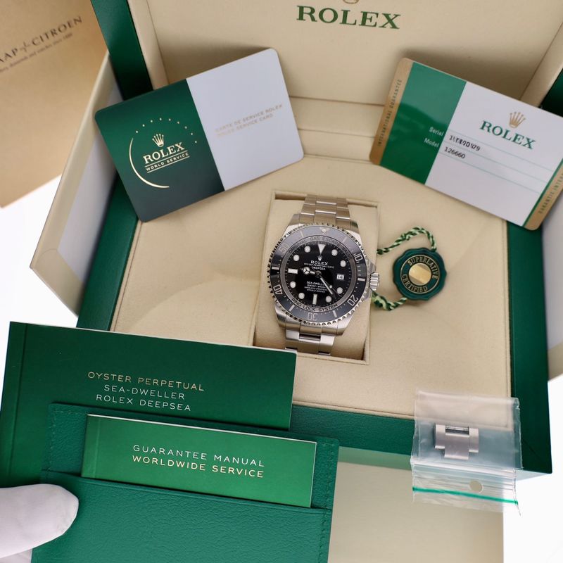 Image 16 of Rolex Sea-Dweller Deepsea 126660; Automatic Men's Watch (Full-set, Rolex Serviced)