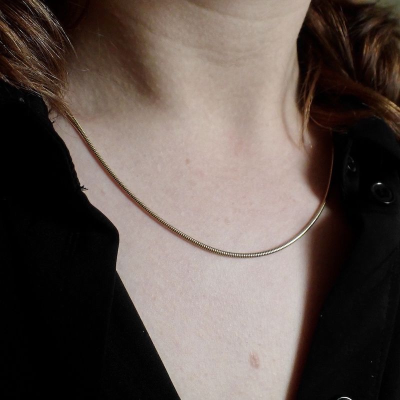 Image 9 of Gold snake link chain | 47.5 cm