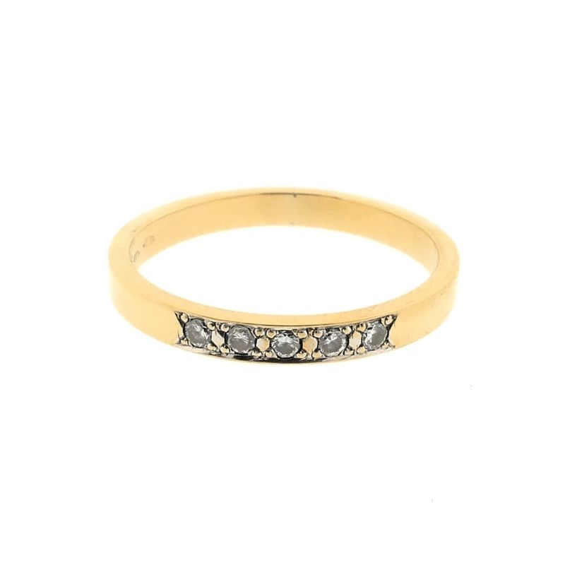 Image 3 of Gold ring with diamond; 0.05 ct. | Jeunesse