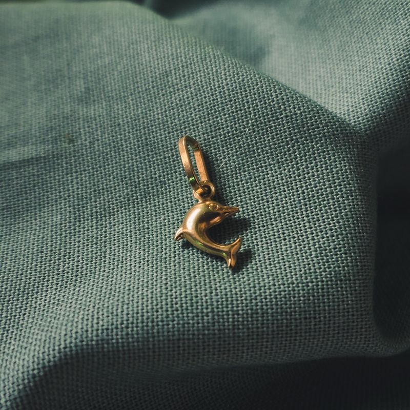 Image 7 of Golden dolphin pendant