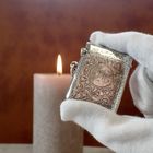 Image 2 of Silver matchbox/tinderbox | Antique