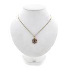 Image 4 of Vintage Gold Pendant with Garnet; 14 Karat