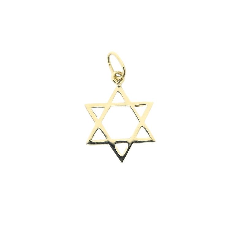 Image 1 of Gold Star of David pendant