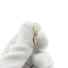 Image 6 of Gold semicircular earrings with zirconia