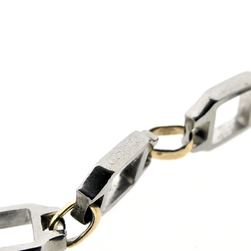 Image 14 of 18K Cartier Santos gold/steel link bracelet | 19 cm (+ extra links)