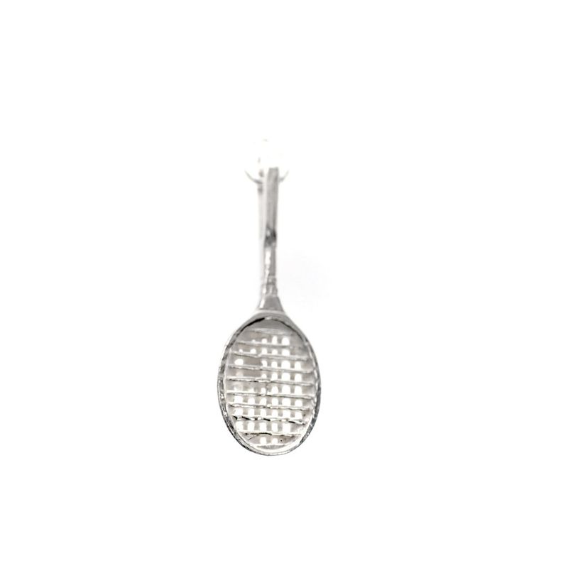 Image 3 of Silver charm; Tennis racket