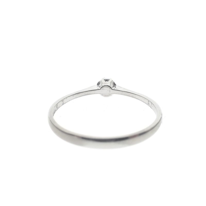 Image 4 of White gold solitaire ring with 0.03 ct diamond.