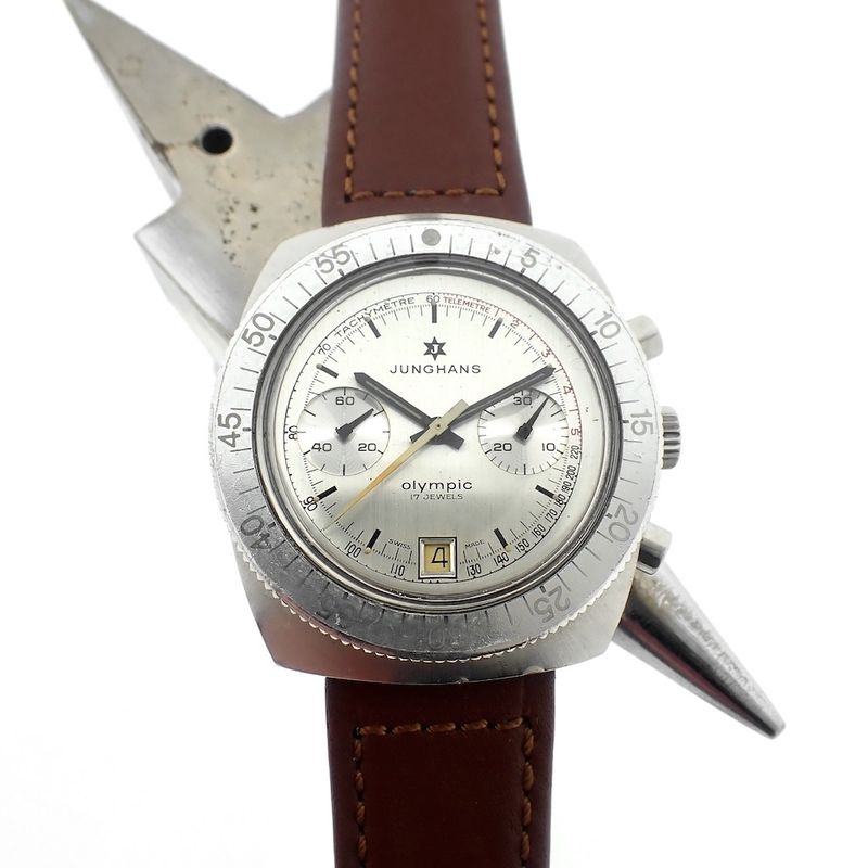 Image 11 of Junghans Olympic; Vintage chronograph men's watch