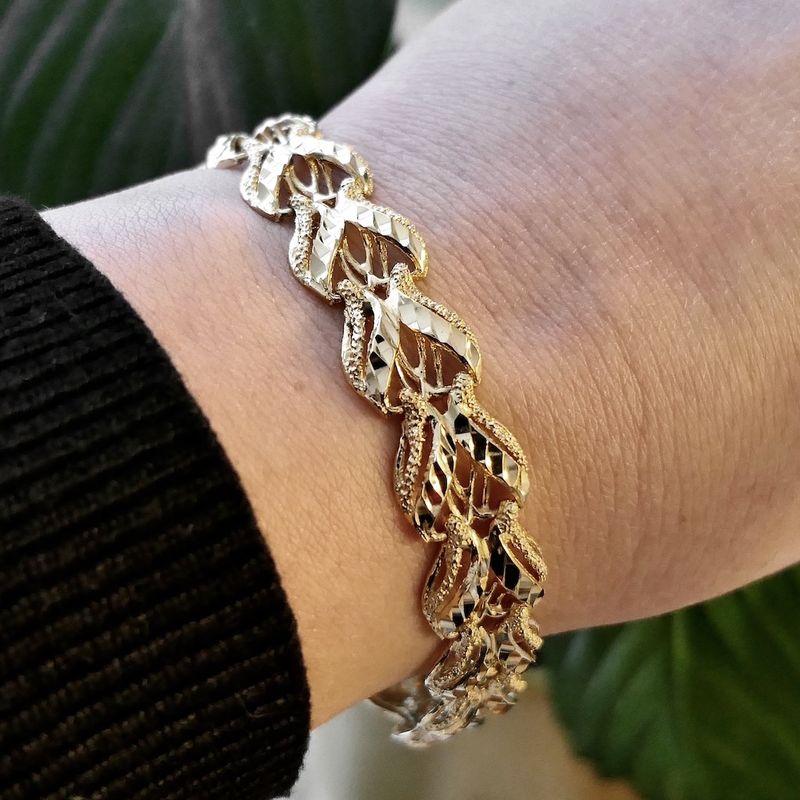 Image 9 of Gold fantasy link bracelet | 18.5 cm