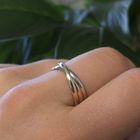 Image 2 of Tricolor gold trinity ring