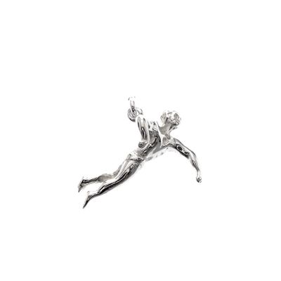 Image 1 of Silver charm; Swimmer