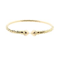 14 Karat Gold Cuff Bracelet; Ø 61 mm