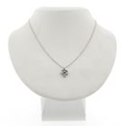 Image 5 of White gold pendant with 0.04 ct diamond.