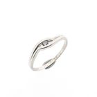 Image 1 of Silver Ring with Zirconia; Size 18