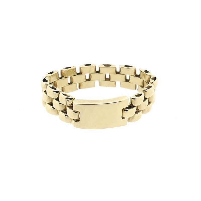 Image 4 of Golden Bismarck link ring