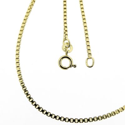 Image 1 of Golden Venetian link chain | 50 cm