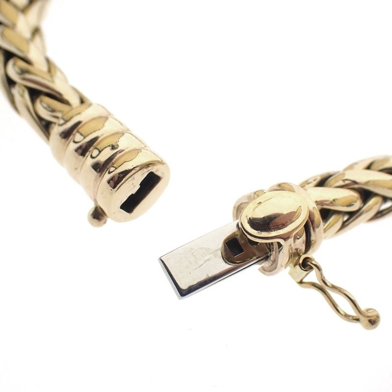 Image 7 of Gold foxtail link bracelet | 20.5 cm