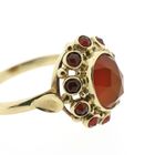 Image 5 of Gold entourage ring with carnelian | Vintage
