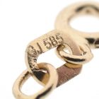 Image 10 of Gold anchor link chain with fixed pendant | 43 - 45 cm