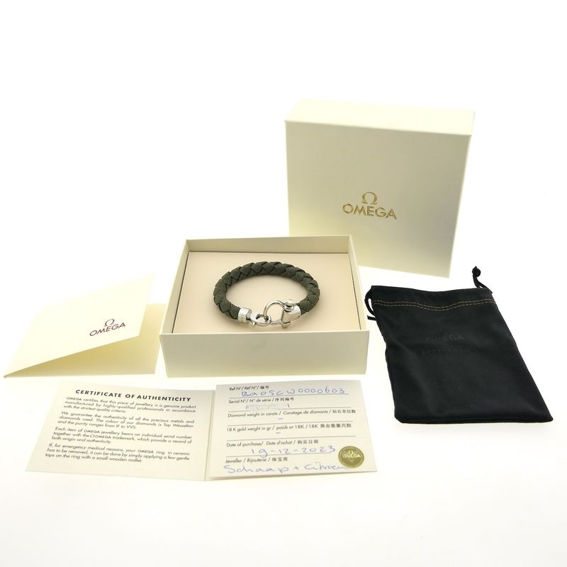 Image 5 of Omega Accessories; Sailing Bracelet; Khaki; Nylon; (M) 19cm