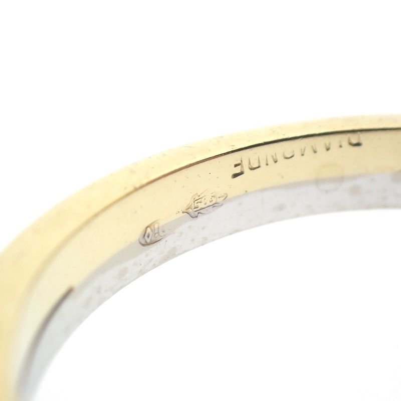 Image 6 of Two-tone gold ring with diamond | 0.11 ct.