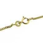 Image 4 of Gold long gourmet link necklace | 70 cm