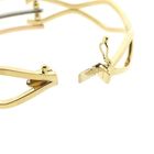 Image 6 of Arpas tricolor gold bangle with zirconia; Size M/L