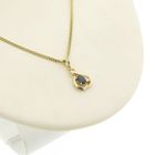 Image 7 of Gold pendant with sapphire and diamond | 0.02 ct.