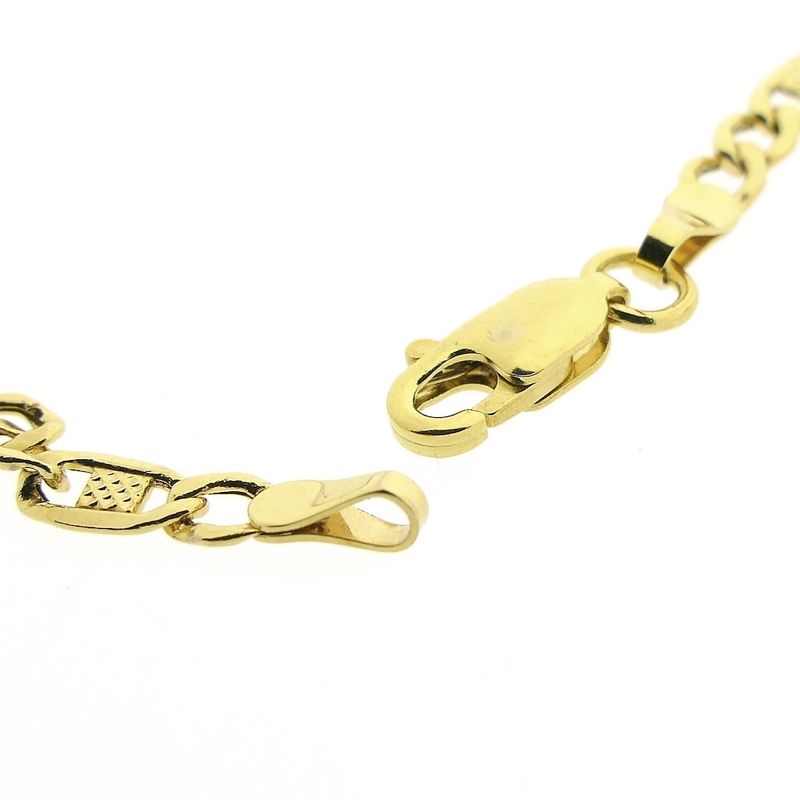 Image 5 of 9 carat Figaro link bracelet | 19.5 cm