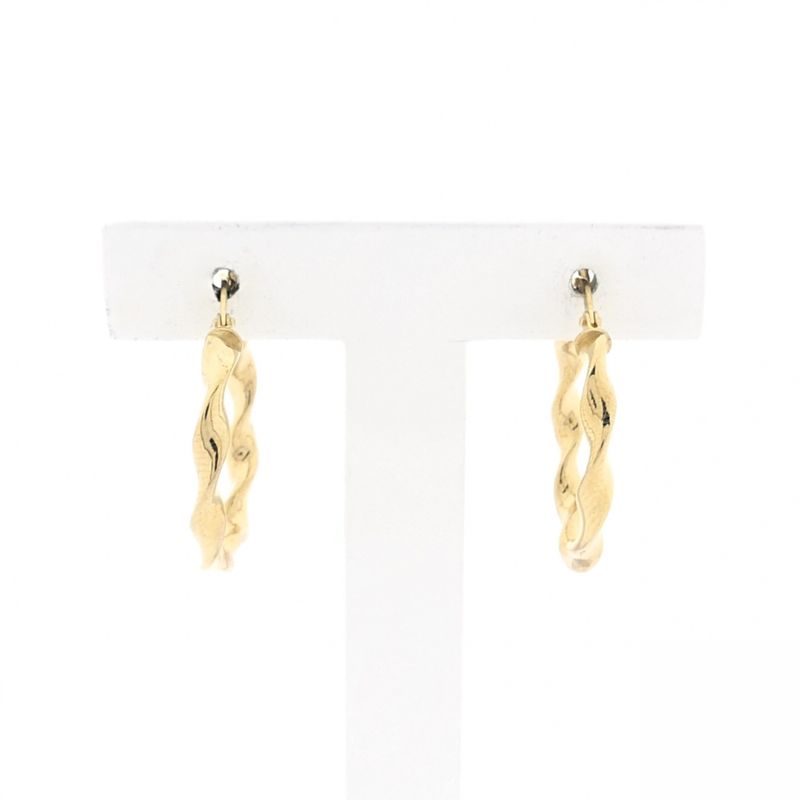 Image 4 of 9 krt. spiral earrings