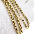 Afbeelding 8 van Gouden gedraaide schakelketting