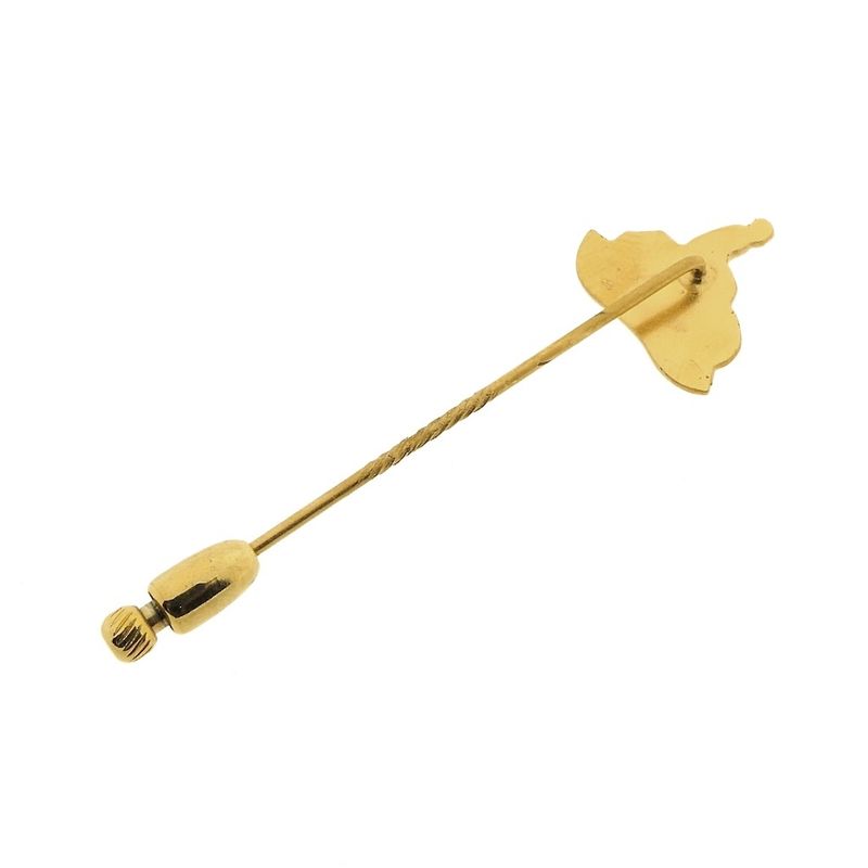 Image 4 of Gold lapel pin, tie pin from the Eleven Cities Tour