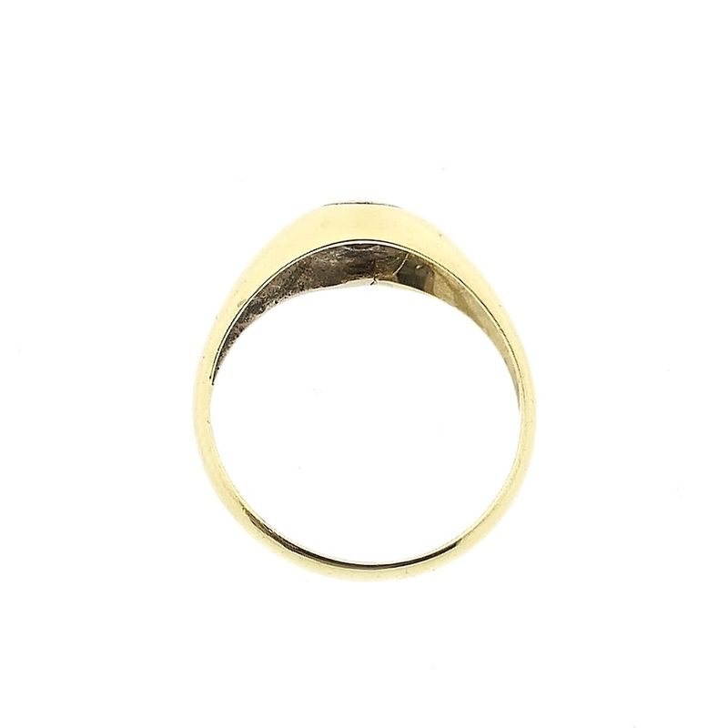 Image 4 of Two-tone gold ring with zirconia