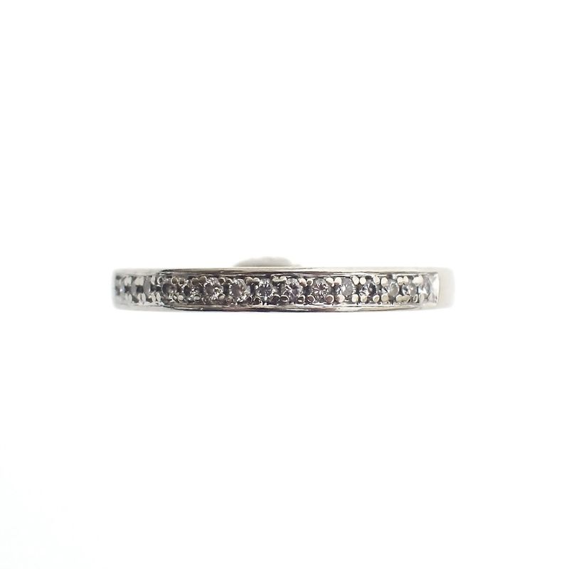 Image 3 of White gold ring with diamond | 0.15 ct.