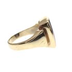 Image 4 of Vintage gold 'Elvis' ring with royal blue gemstone