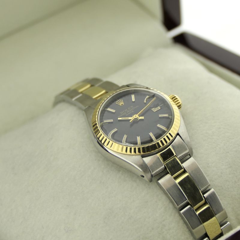 Image 10 of Rolex Datejust 26mm 6917; 18k gold/steel women's watch