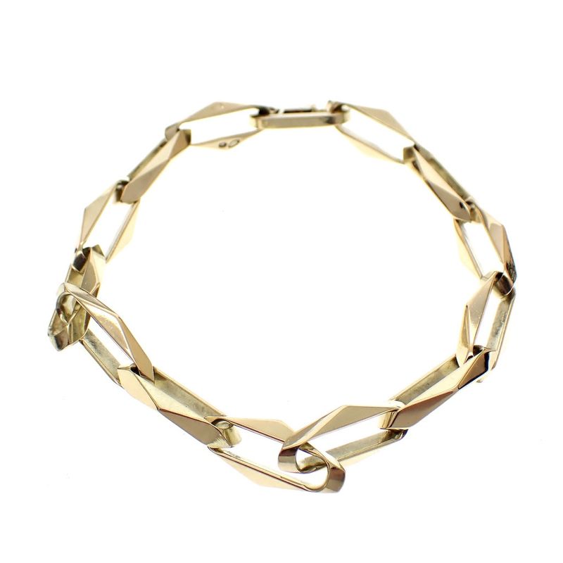 Image 4 of Solid gold closed forever bracelet | 21 cm